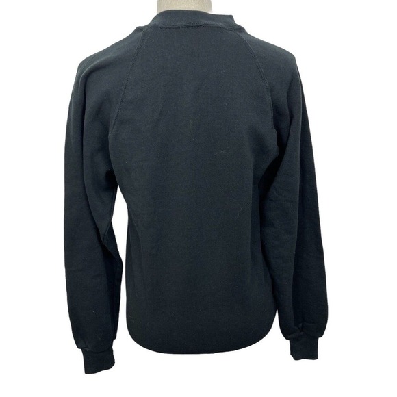 Vintage Jerzees Christmas Sweatshirt Cocker Spaniel Puppy Womens Sz M Black EUC - Picture 4 of 6